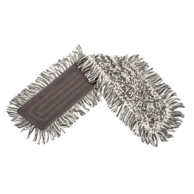 Max mops ar cilpām 40cm, pelēks/balts