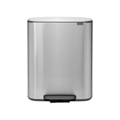 Brabantia Bo Pedal Bin 60 litre - Matt Steel FPP