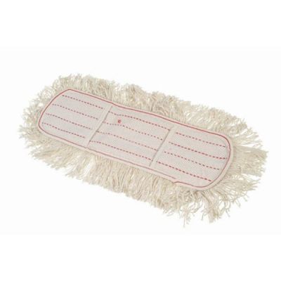 Mops kokvilnas ar kabatām 100cm, balts