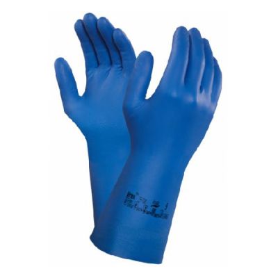 Nitrila cimdi ar oderi L/9 AlphaTec, zili