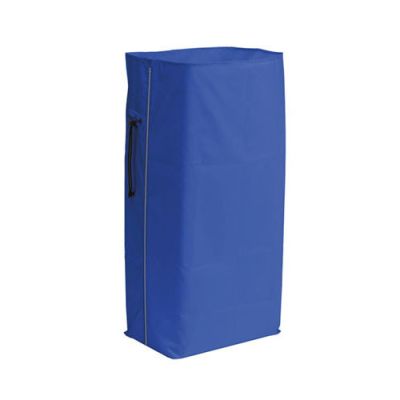 120L plastificēta zila soma ar rāvējslēdzēju Magic/Green ratiņiem