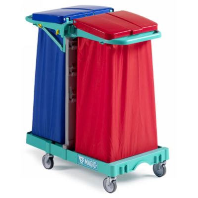 Waste collection trolley Magic Line 030 Basic  2x120L