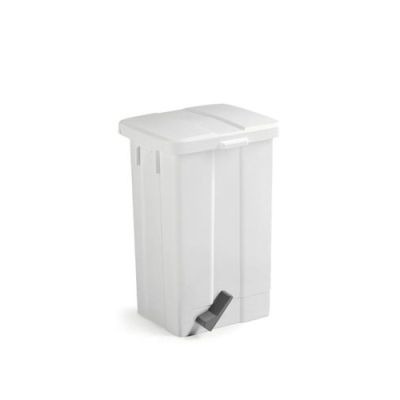 TTS atkritumu tvertne Derby M, 25L ar pedāli, balta