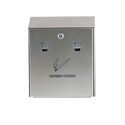 Smokers Station Wall Mount Ashtray Rubbermaid