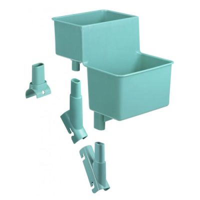 Kit with holder for 2x4L buckets for U-handle