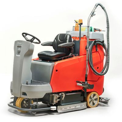 Floor scrubbing and vacuuming tool +adapter