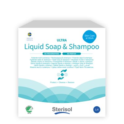 *Sterisol liquid soap&shampoo Ultra 2,5L,  fragnance free