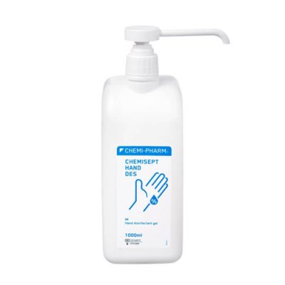 *Chemisept hand disinfectant  Hand Des Gel1L with pump Chemi