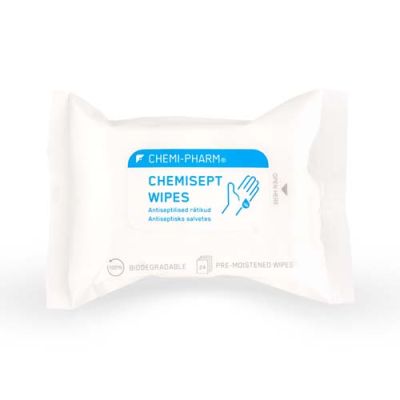 * Antiseptic wipes Chemisept for hands 24pc Chemi-Pharm
