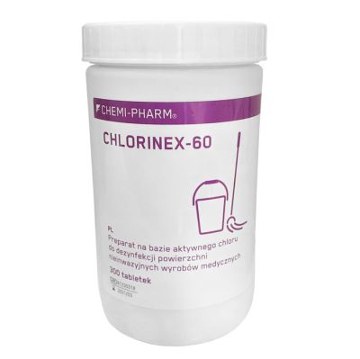 Chemi Pharm Chlorinex-60 1kg dezinfekcijas hlora tabletes