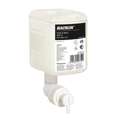 Katrin šķidrās ziepes ķermenim un matiem 500ml, ar pumpi