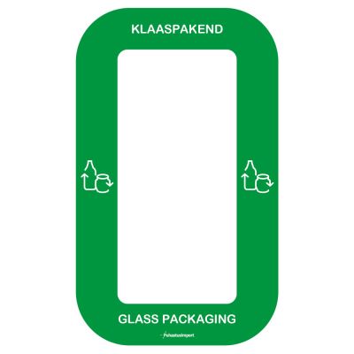Waste sorting label Bin Multi KLAAS, green