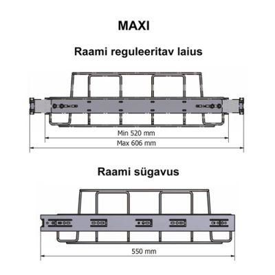Paxxo iebūvējamā sistēma LONGOPAC FLEX MAXI