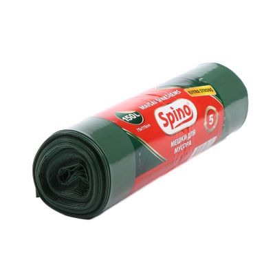 Atkritumu maisi 150L, zaļi, 5gab./rullī, 55mkr