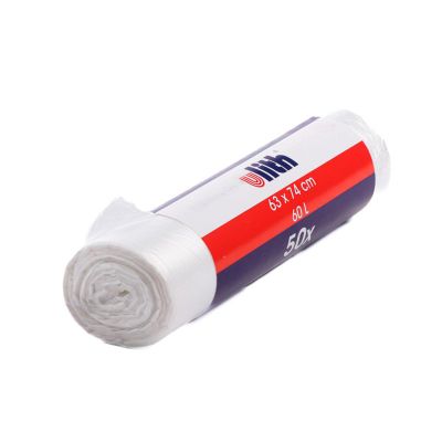 Atkritumu maisi 63x74, 60L, caursp. 50gab/rullī, 5mkr