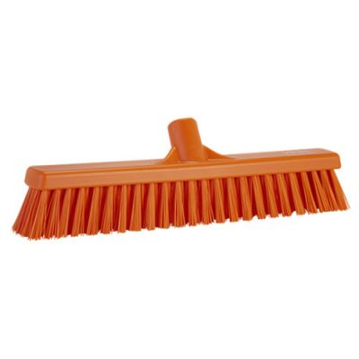 Grīdas birste 410mm mīksta/cieta, oranža