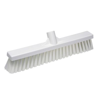 Grīdas slota 410mm, mīksti sari, balta