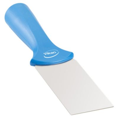 Vikan scraper w/ threaded handle 50 mm stainless steel, Blue