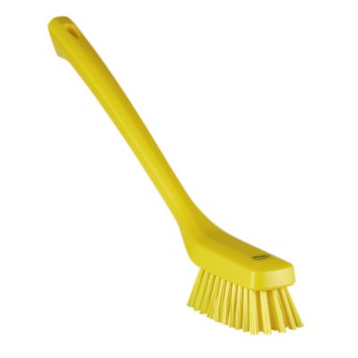 Šaura mazgāšanas birste garā kātā, 420mm, cieta, dzeltena