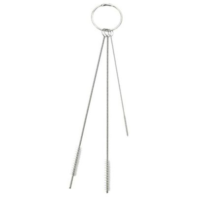 Vikan birstu komplekts ar 3 birstēm-Ø2, Ø6, Ø6 mm, 150mm, balts