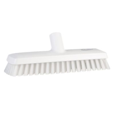 Vikan Deck scrub waterfed 270x65x100mm soft white