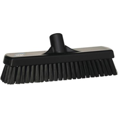 Vikan wall/floor washing brush 305mm hard, black