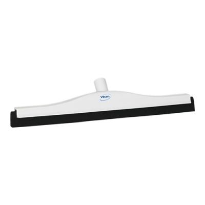 Grīdas sliede ar nomaināmu kaseti, 500mm ar melnu gumiju, balta