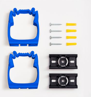 Toolflex One Holder, 2-pack incl wall adapters Blue