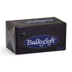 BulkySoft napkins Plus 38x38 2-ply black 1/8