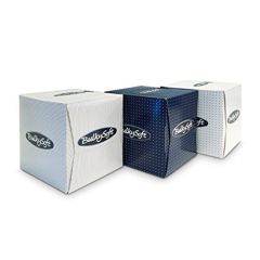 BulkySoft Facial Tissue CUBE white 2-ply 90 sheets