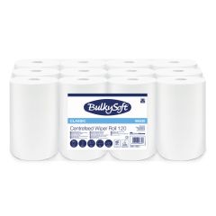 BulkySoft Classic 1-ply, 120m white roll