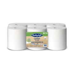 Bulkysoft Comfort Centerfeed wiper roll, 1-ply, 300m
