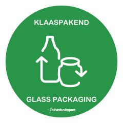 WASTE SORTING LABEL, KLAAS, green