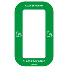 Waste sorting label Bin Multi KLAAS, green