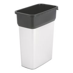 Vileda Geo Bin 55L plastic, silver