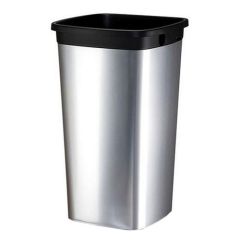 Vileda Iris Bin 60L silver/ black, plastic