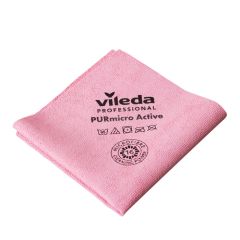 Vileda PURMicro mikrošķiedras drāna 38x35cm, sarkana