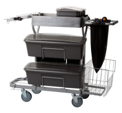 Vikan Cleaning Trolley Compact PLUS 60cm bucket, grey