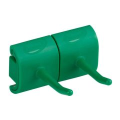 Vikan sienas turētājs - dubultais āķis, 82mm, zaļš