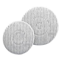 Kiehl mikrošķiedras pads 13" ( 33cm) balts ar zilām strīpām