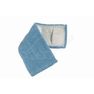 Flat microblue mop 40x14cm with pockets, blue