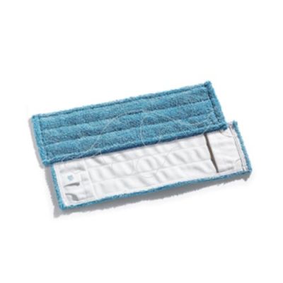 Flat microblue mop 50x16cm with pockets