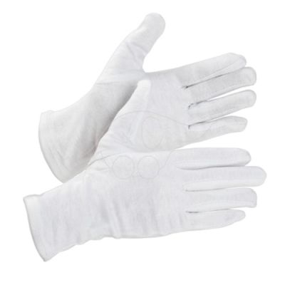 Cotton inner glove L white