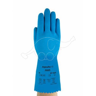 Latex glove AlphaTec 87-029 10/XL  (Astroflex),  blue
