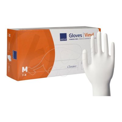 Vinyl glove powderfree M/7-8 100 pc/pack, transparent