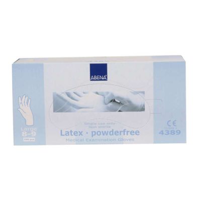 Latex glove powderfree L/8-9 neutral 100 pc/pack