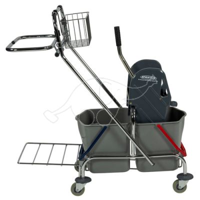 Cleaning trolley Sprintus 2x17L Chrome PRO