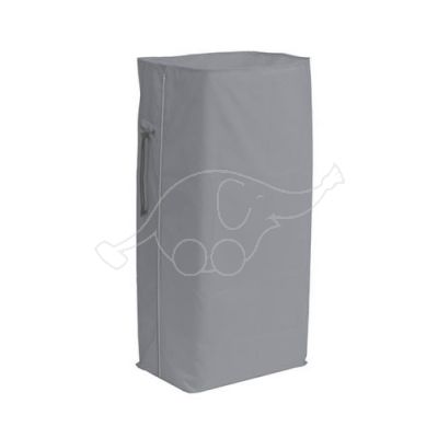 Polyester bag 70L with zip 23x35x93cm, grey