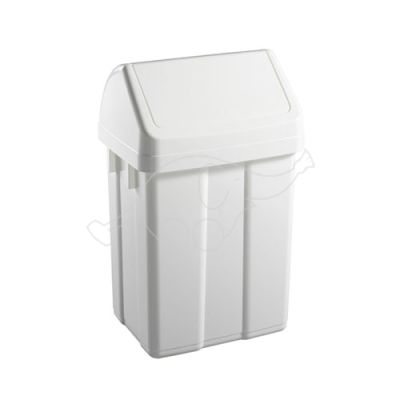 Dust bin Max 25L swing lid, white