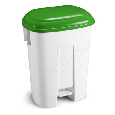 Bin Derby XL 60L oval with pedal and green lid